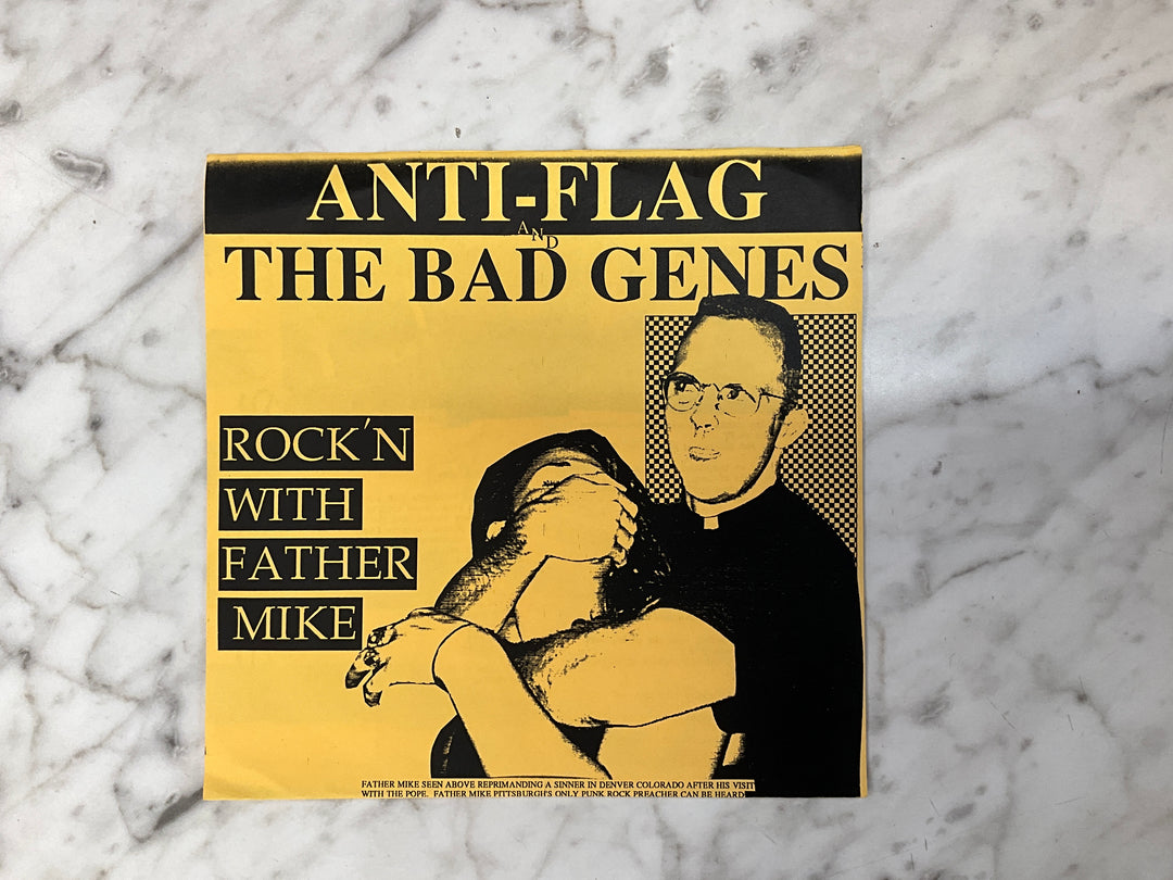 Anti-Flag / The Bad Genes - Rock’n With Father Mike (1994 Yellow Sleeve) Very Good VR101726