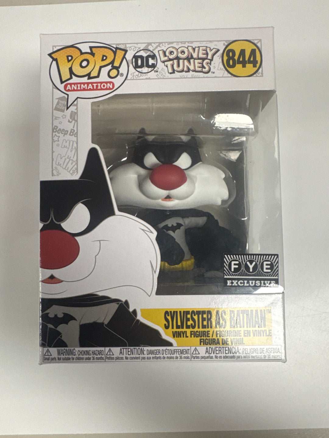Funko Pop! Sylvester As Batman #844 FYE DC X Looney Tunes FP73026