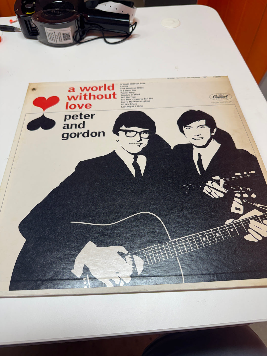 Peter and Gordon - A World Without Love (English Press) (VG Condition) Vinyl Record   VR31726