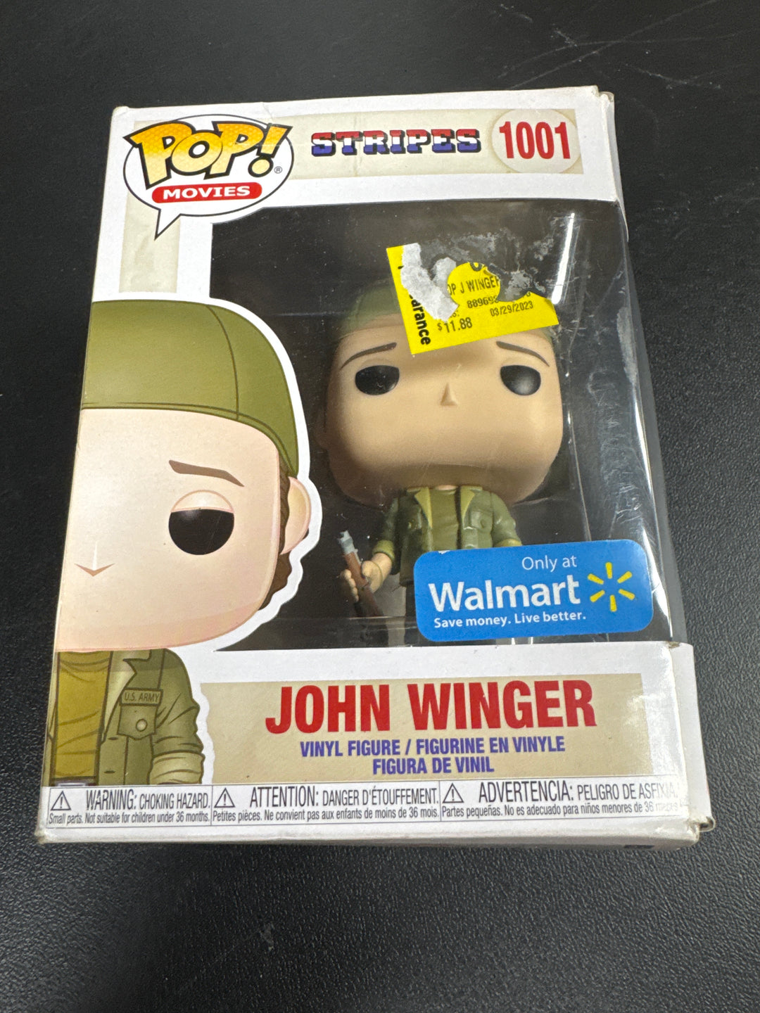 Funko Pop! John Winger #1001 Walmart Stripes DAMAGED BOX FP61626