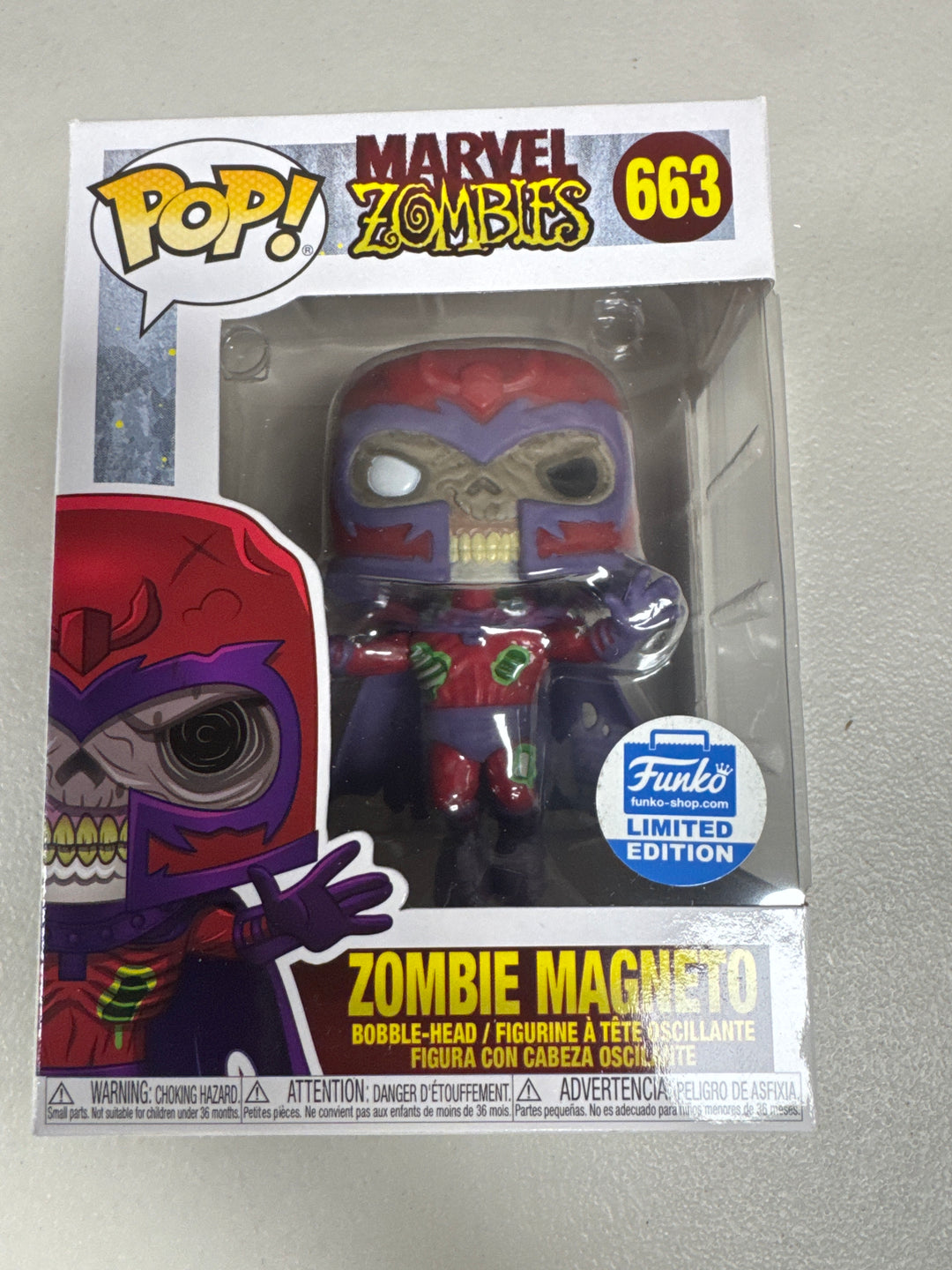 Funko Pop! Zombie Magneto #663 Limited Marvel Zombies FP92926