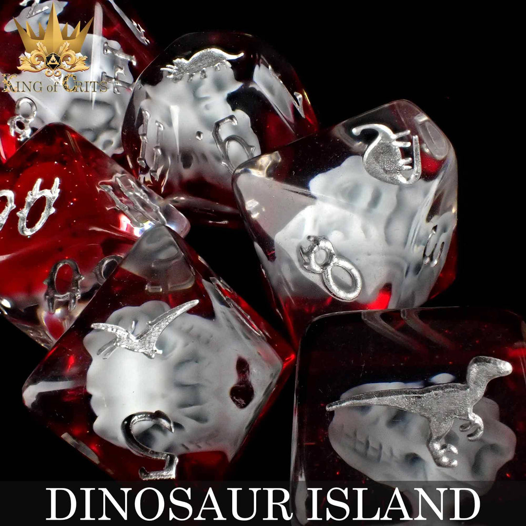 King of Crits Dinosaur Island - 11 Dice Set NE4226