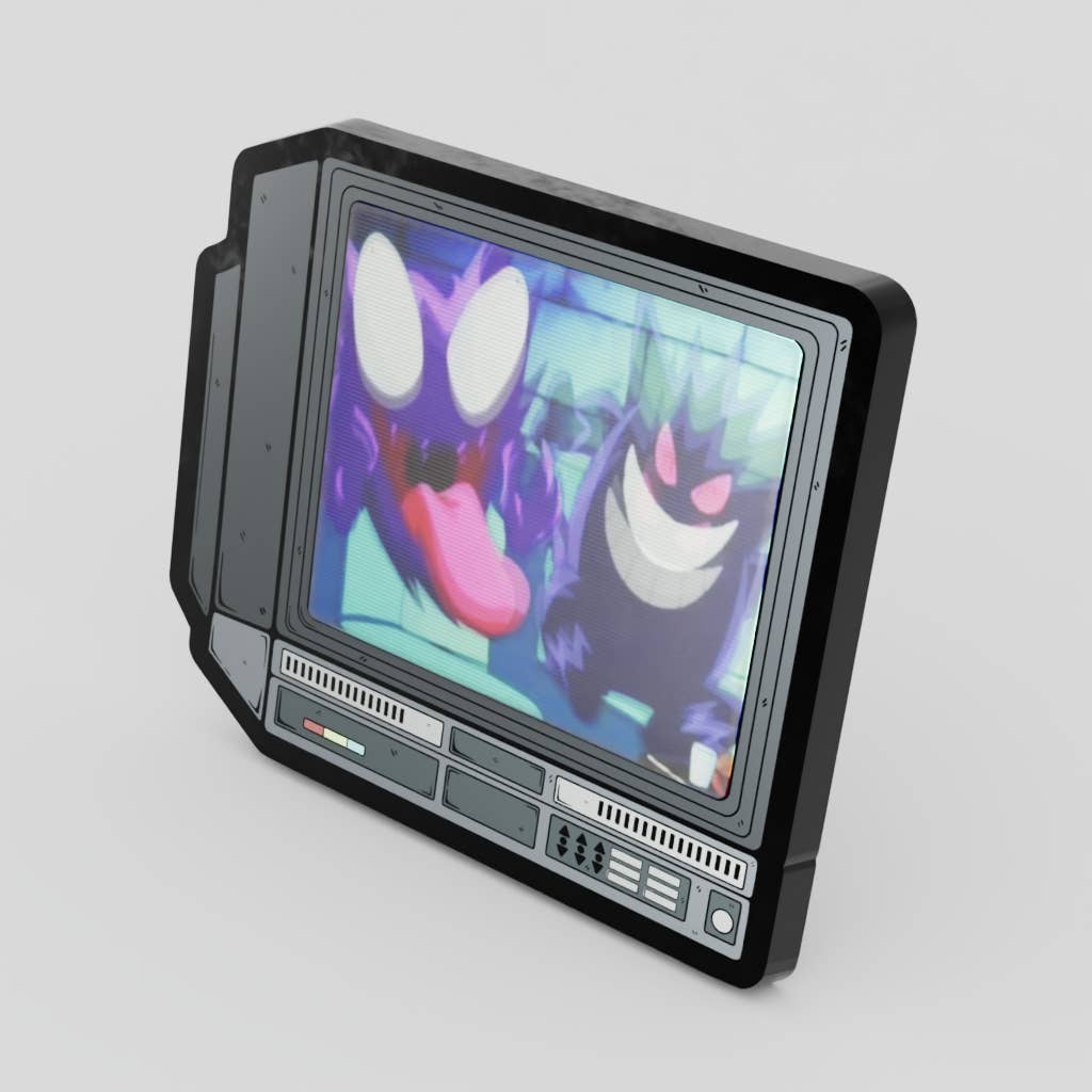 2.5" Lenticular Gengar Laugh CRTV Pin - NE32726