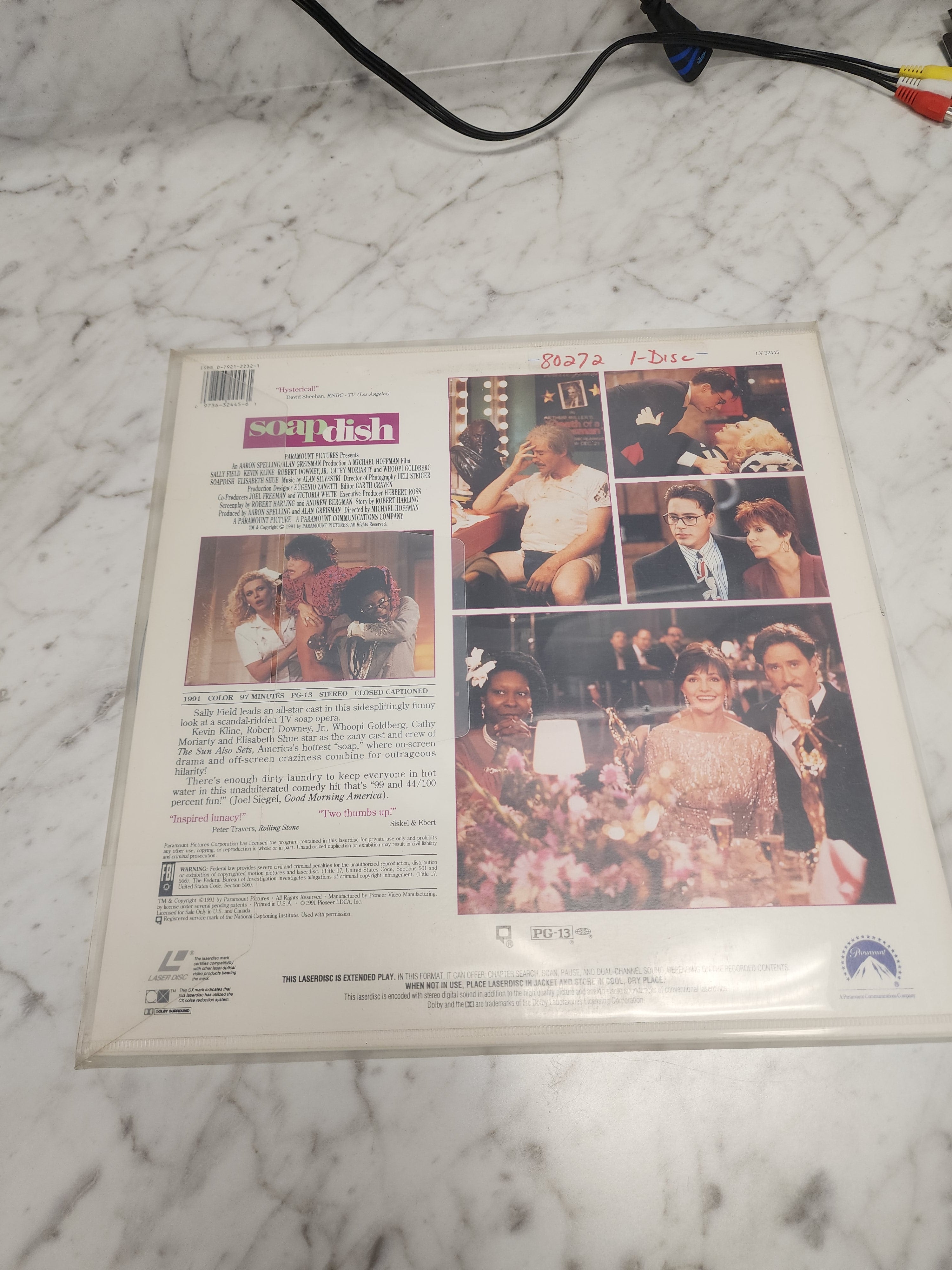 Soapdish (Sally Field Kevin Kline) Laserdisc Movie LD121724 – Core