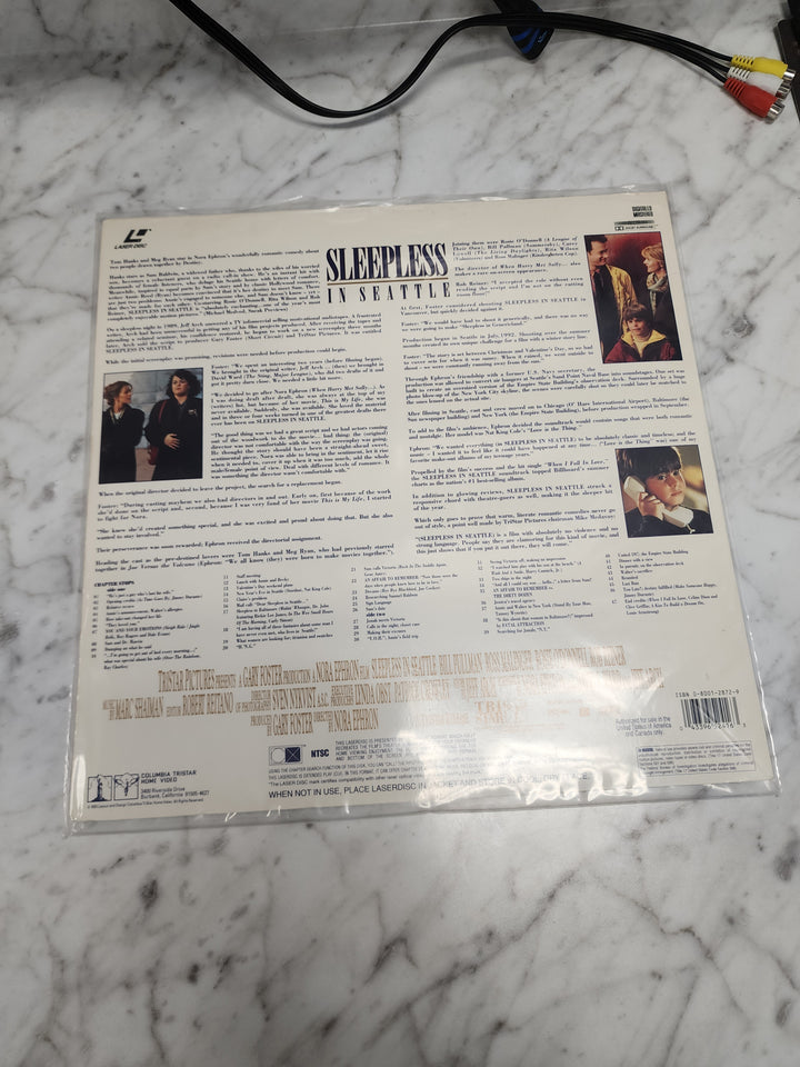 Sleepless in Seattle Widescreen (Tom Hanks, Meg Ryan) Laserdisc Movie    LD121724