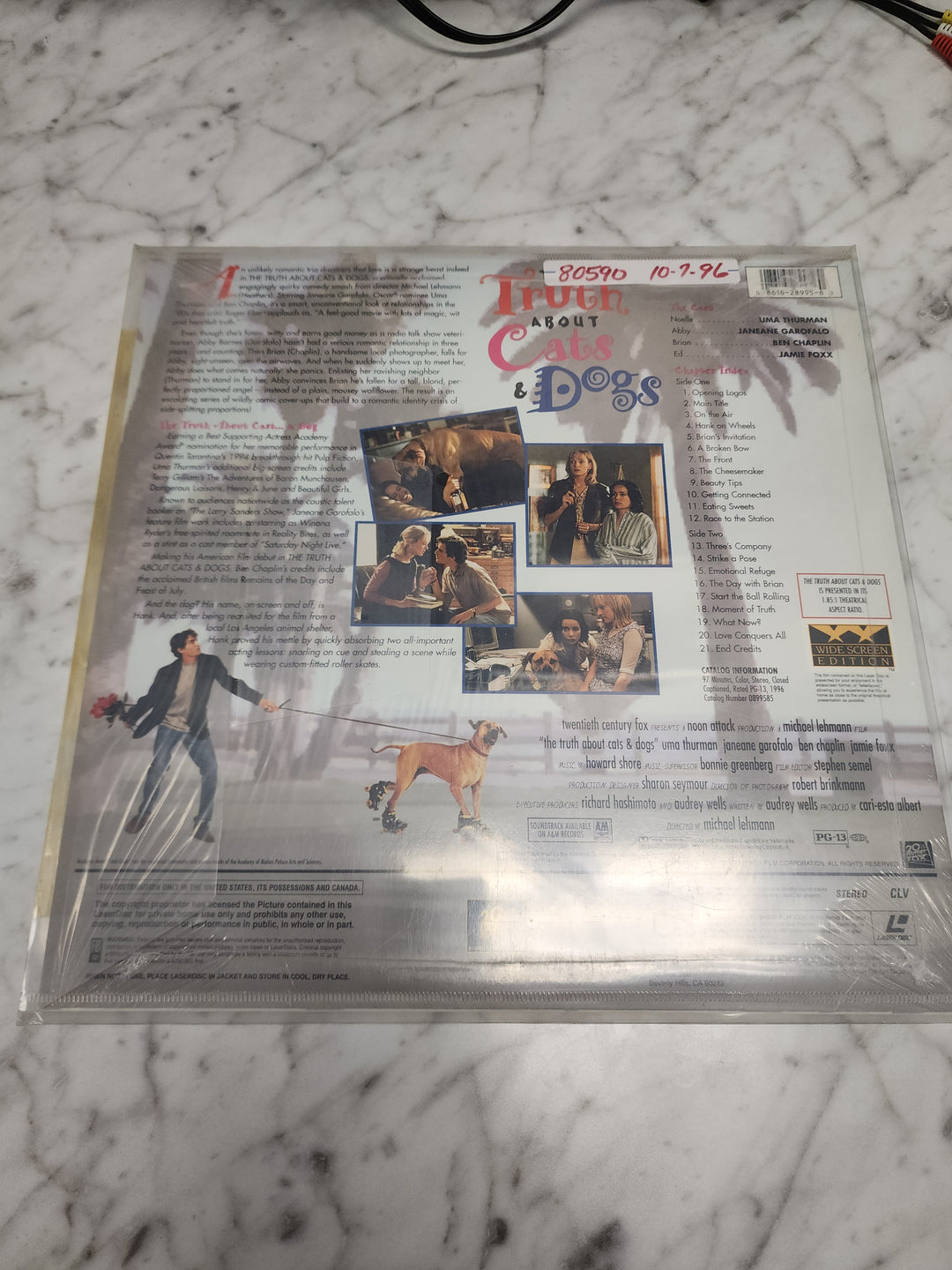 The Truth About Cats & Dogs Widescreen Laserdisc Movie    LD121724