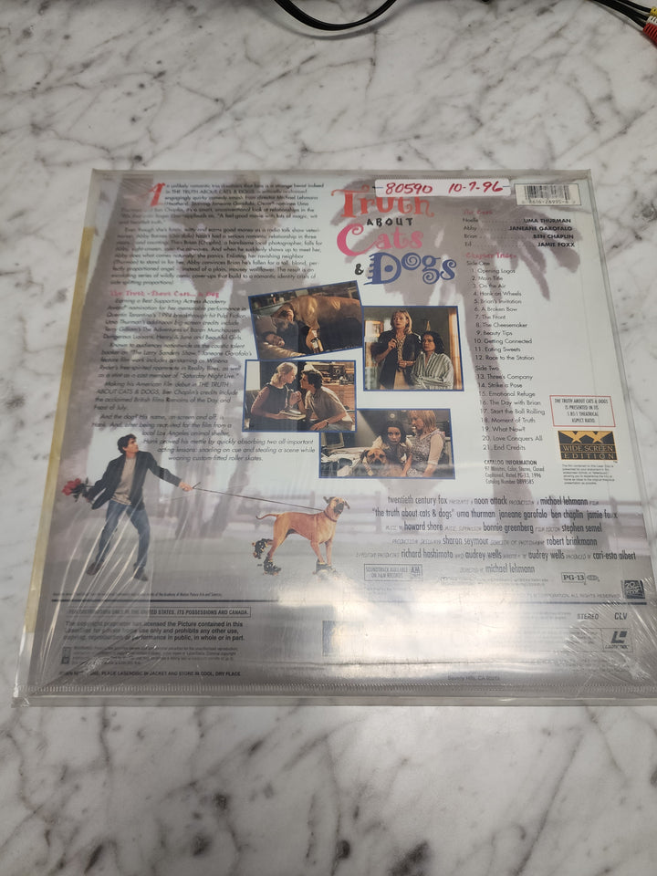 The Truth About Cats & Dogs Widescreen Laserdisc Movie    LD121724
