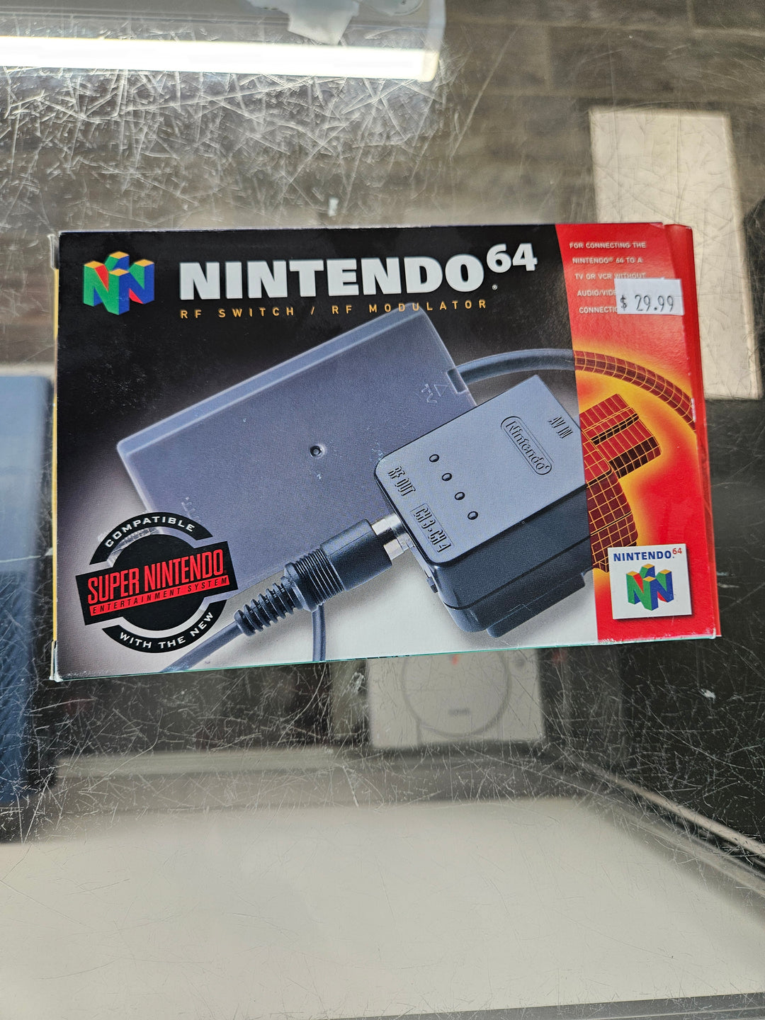 Official Nintendo RF Switch for Nintendo 64 N64 / Super Nintendo SNES (OEM) - GS2680