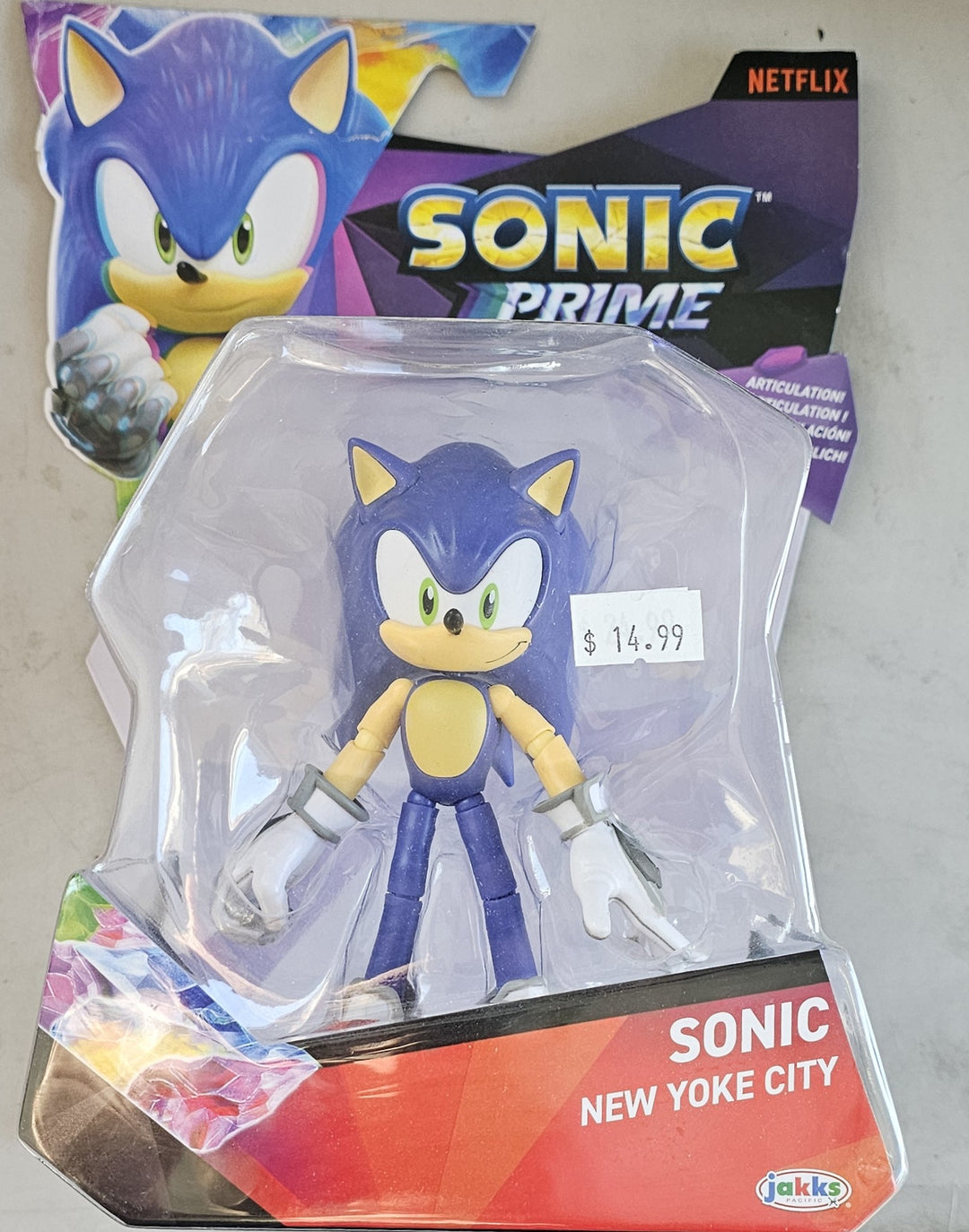 Jakks Pacific Sonic Prime - Sonic New Yoke City 5 Inch Figure SD1942