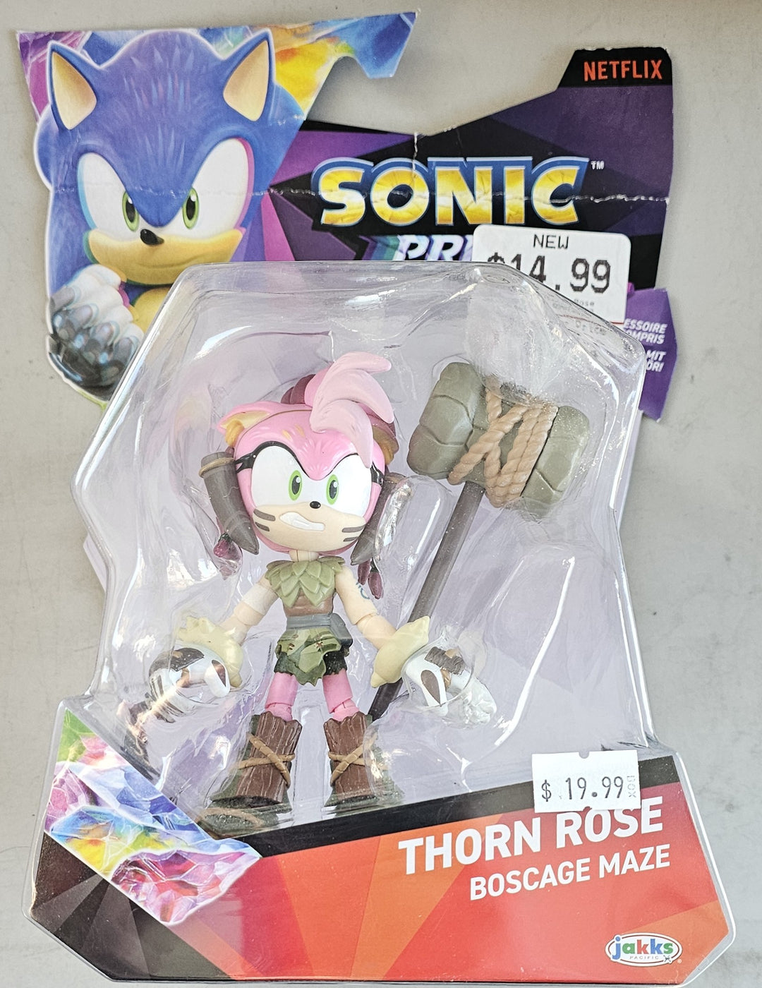 Sonic Prime Jakks Pacific 5" Articulated Action Figure -  Thorne Rose Boscow Maze