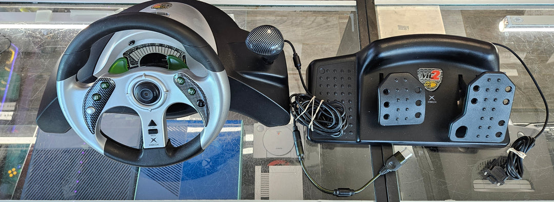 Mad Catz MC2 Steering Wheel / Pedal Set for Original Xbox - GS2680