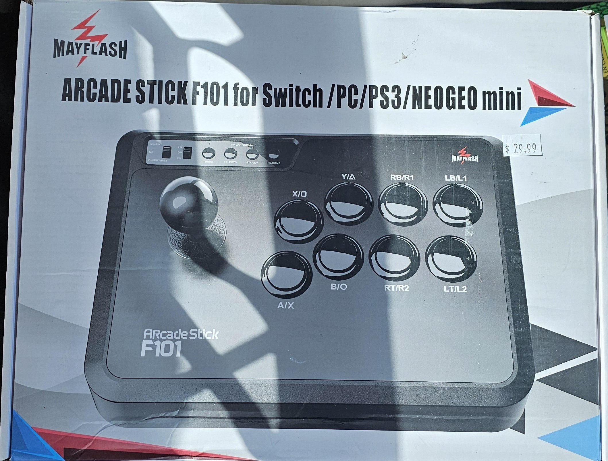 Archadecore Mayflash Arcade Stick F101 for Nintendo Switch, PC, PS3, Android, Neo ...