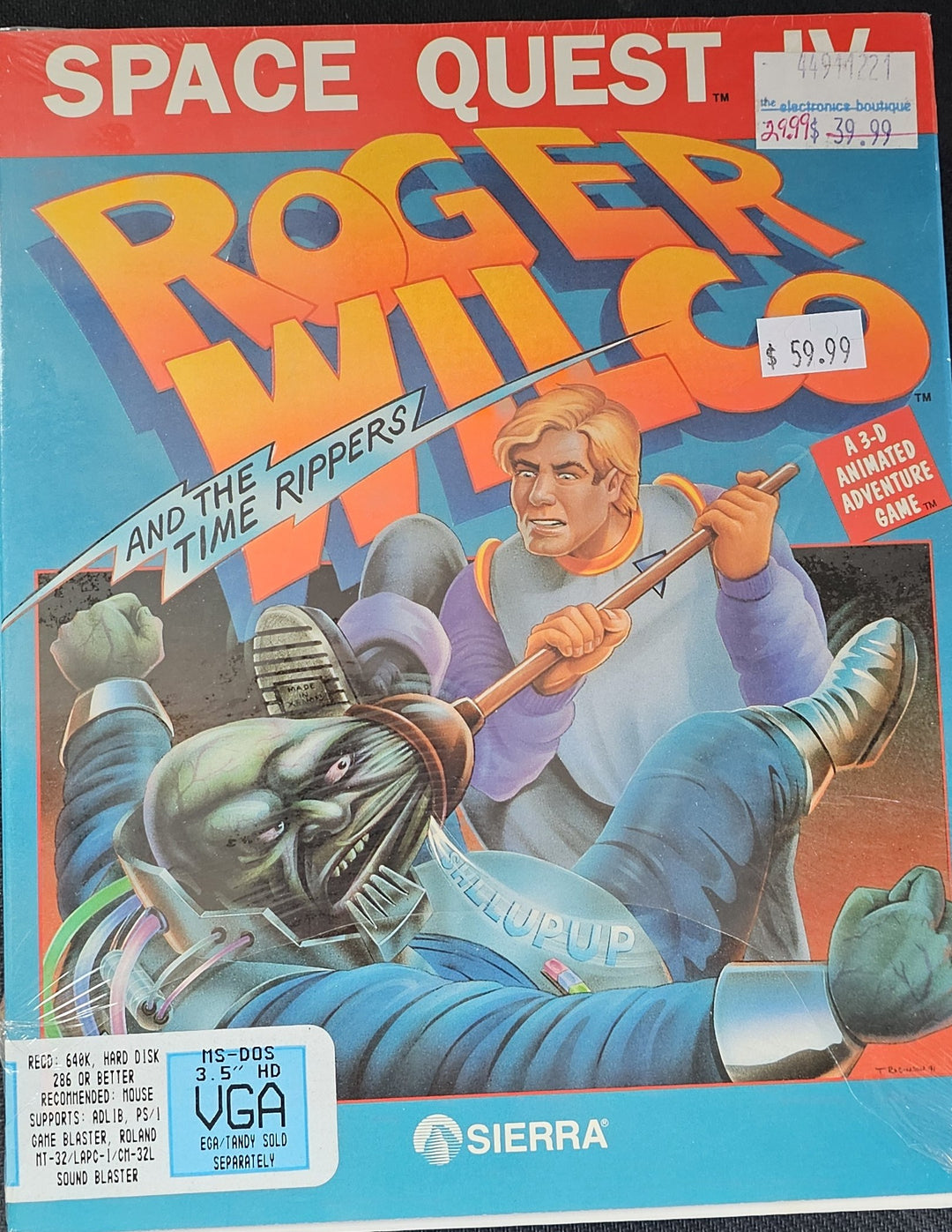 Space Quest IV: Roger Wilco and the Time Rippers - PC SD1101