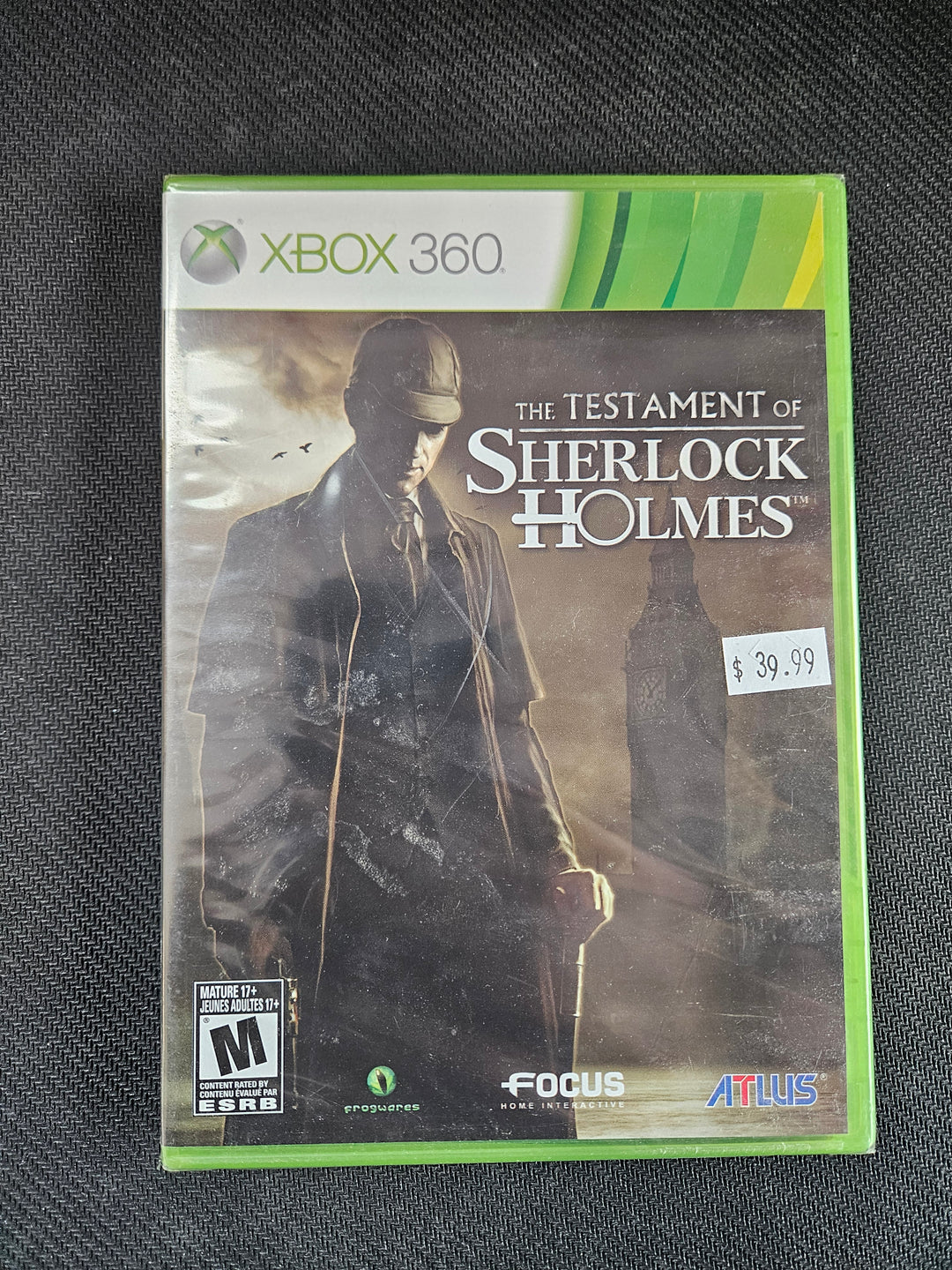 Testament of Sherlock Holmes - Xbox 360 GS5225