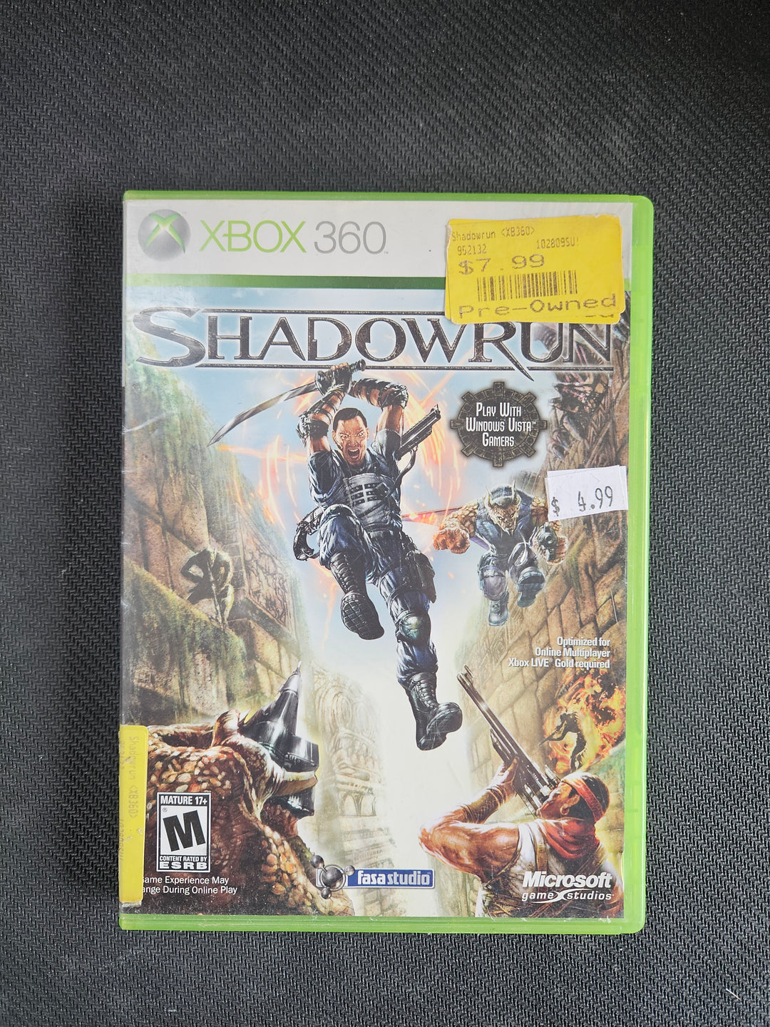 Shadowrun - Xbox 360 GS5225