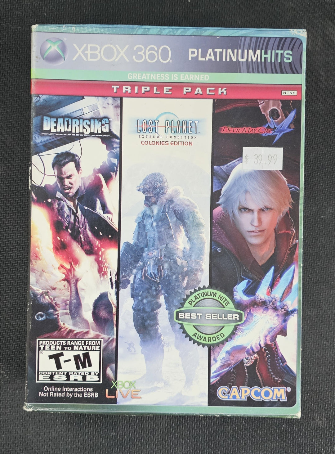 Capcom Triple Pack [Platinum Hits] (Dead Rising / Lost Planet: Extreme Condition - Colonies Edition / Devil May Cry 4) - 360 SD0360