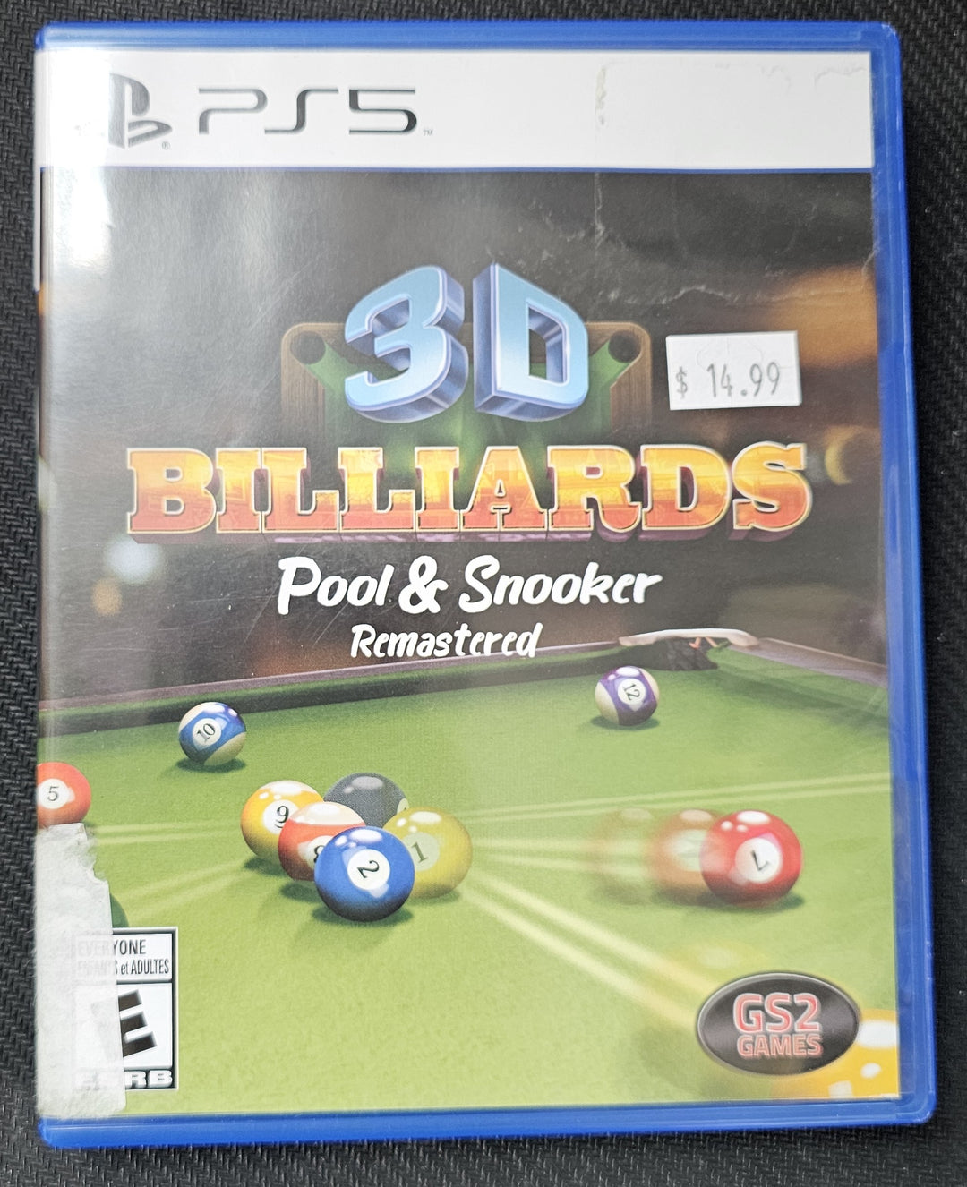 3D Billiards: Pool & Snooker Remastered - PS5 SD0777