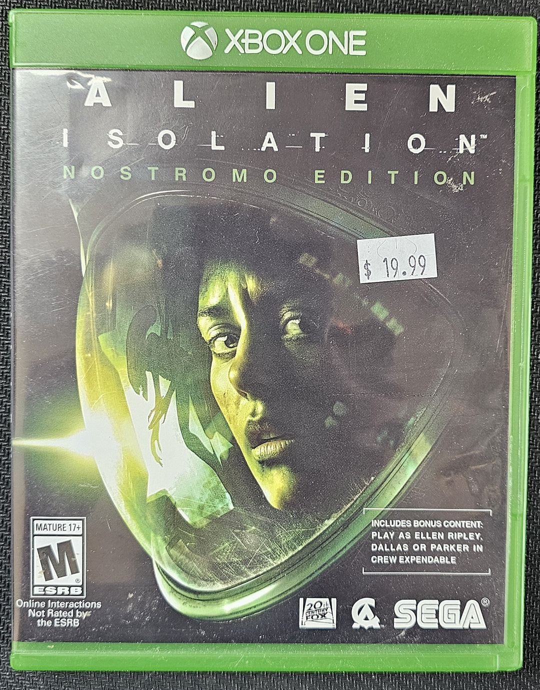 Alien Isolation Nostromo Edition - Xbox One SD1776