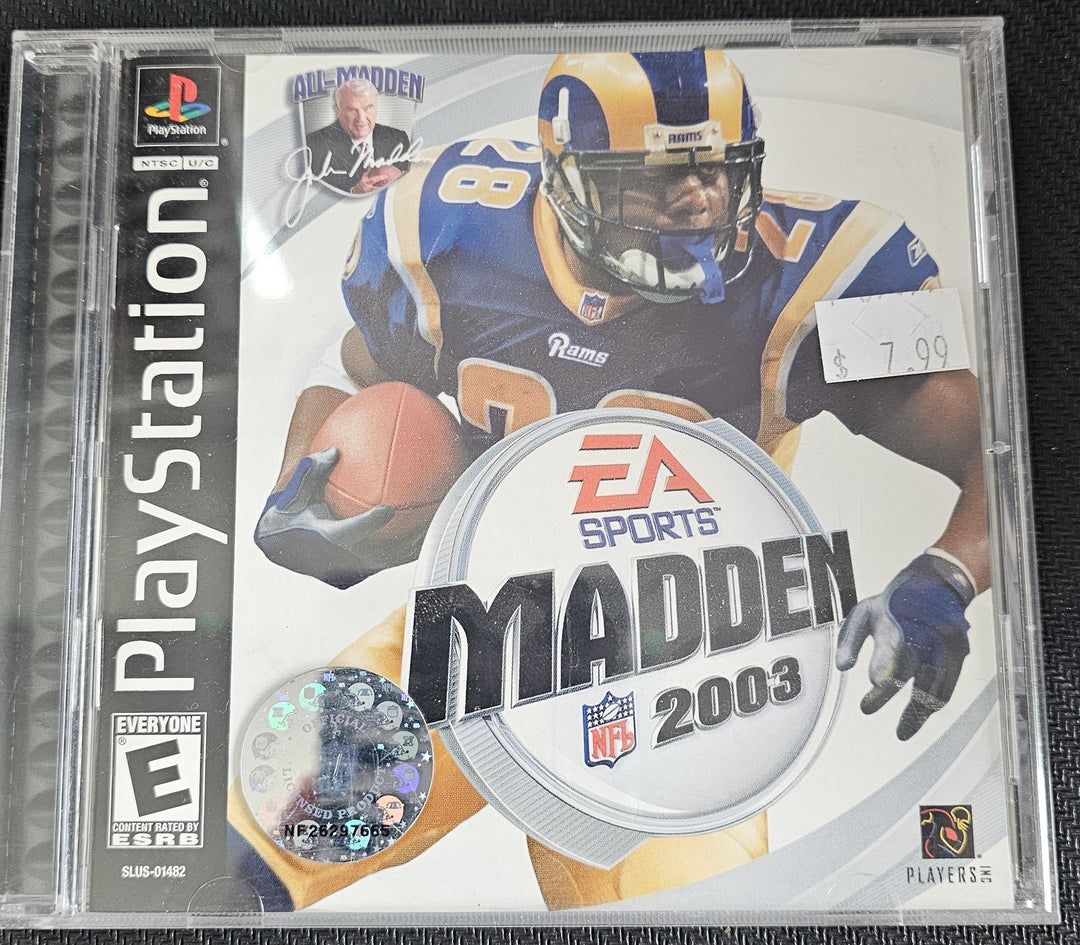 Madden NFL 2003 - PS1 SD1111