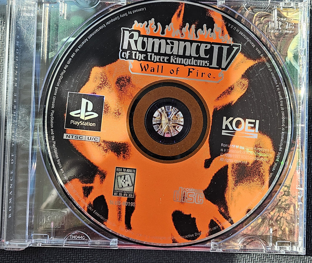 Romance of the Three Kingdoms IV Wall of Fire - PS1 SD1111