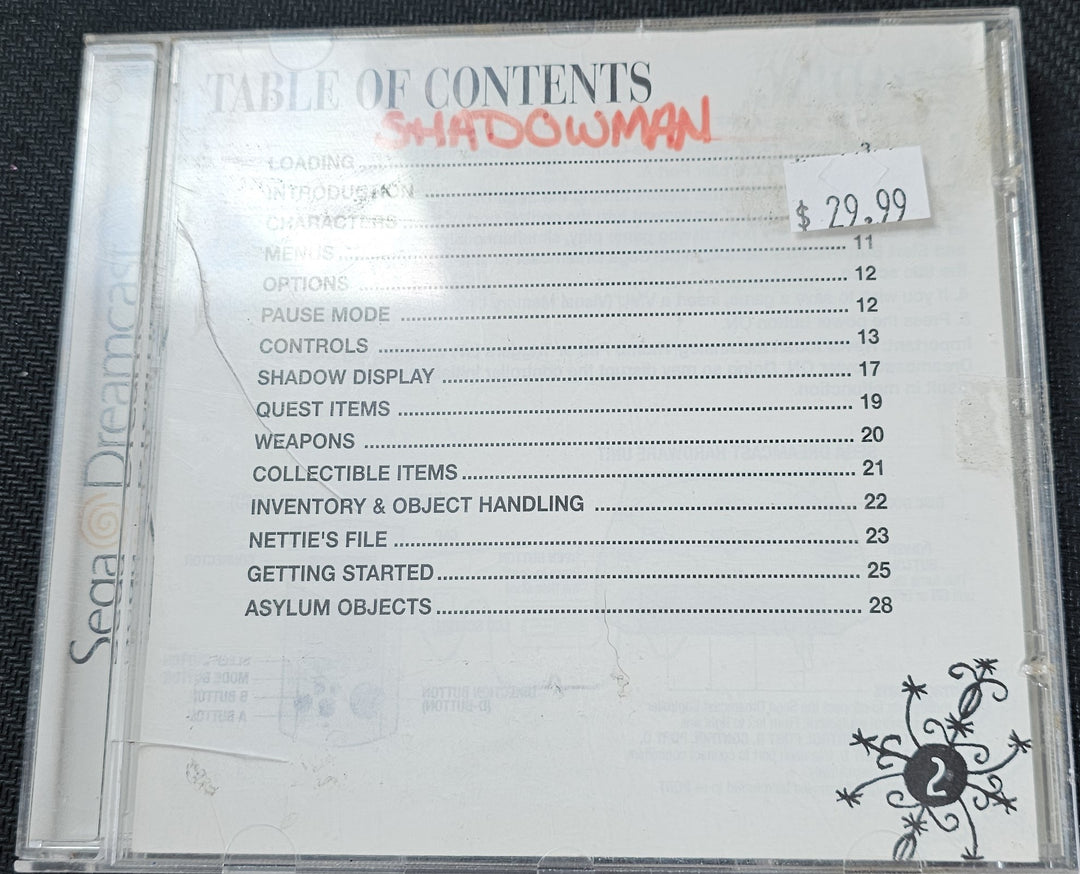 Shadow Man - Dreamcast SD3333