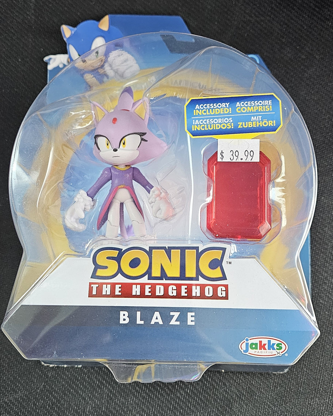 Sonic The Hedgehog Blaze with Sol Emerald 4" Figure Jakks Pacific 2023 MD7425