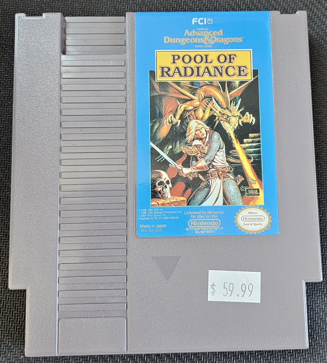 Advanced Dungeons & Dragons: Pool of Radiance - NES SD0000
