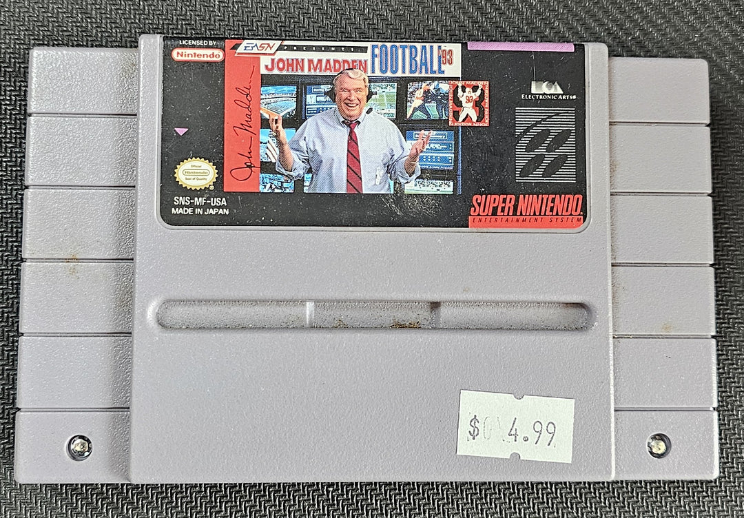 John Madden Football 93 - SNES SD2222
