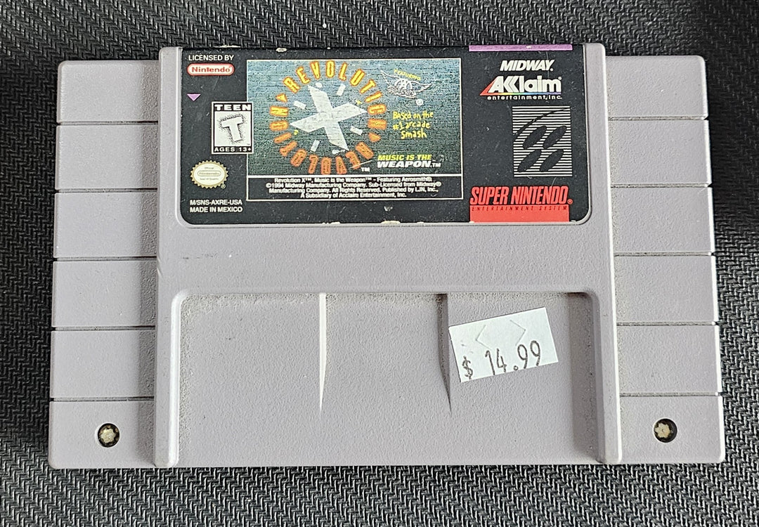 Revolution X Music is the Weapon featuring Aerosmith - SNES S62525