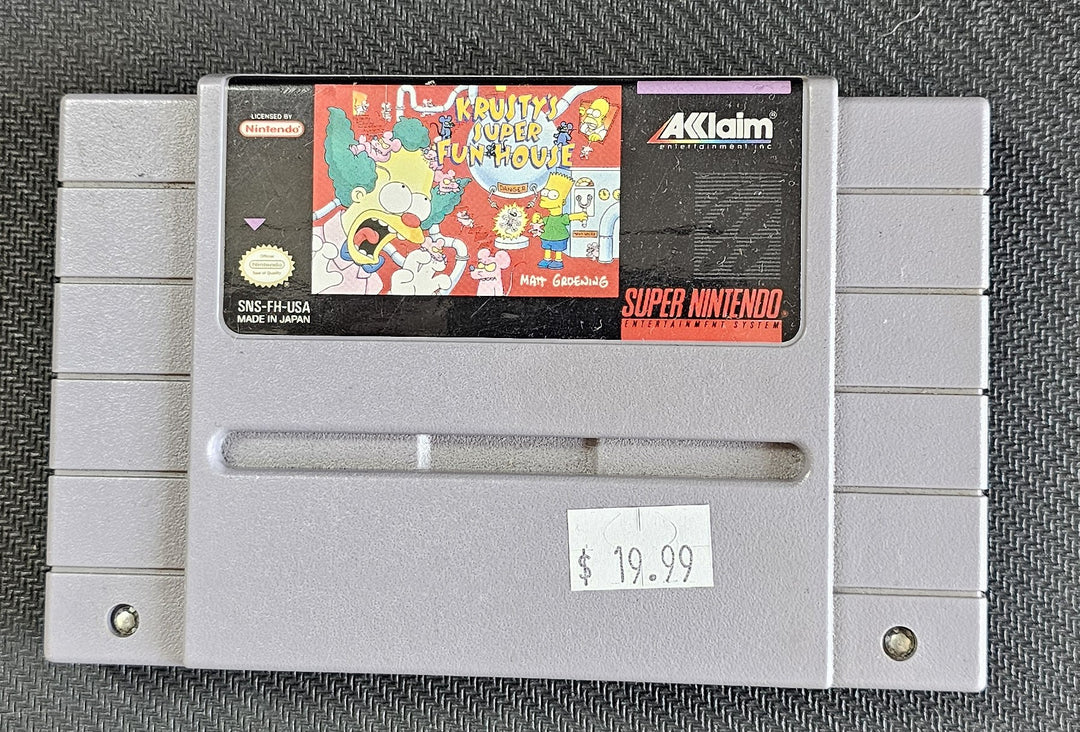 Krusty's Super Fun House - SNES SD2222