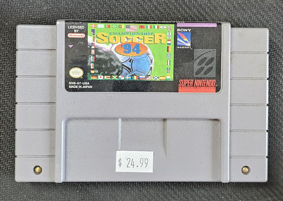 Championship Soccer 94 - SNES SD2222