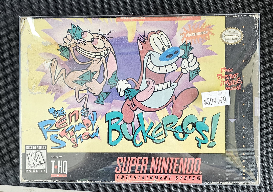 The Ren and Stimpy Show Buckeroos - SNES SD2222