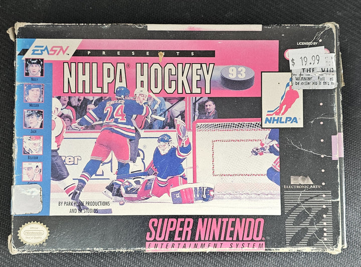 NHLPA Hockey '93 - SNES S62525