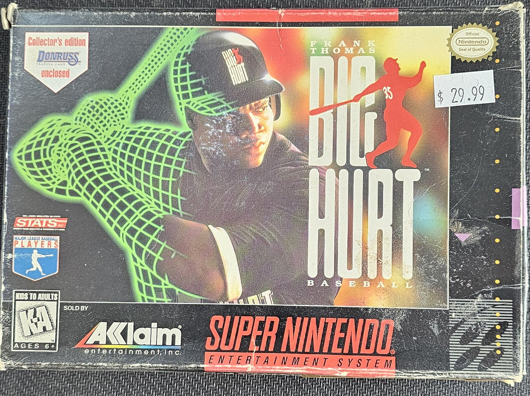 Frank Thomas Big Hurt Baseball - SNES S62525
