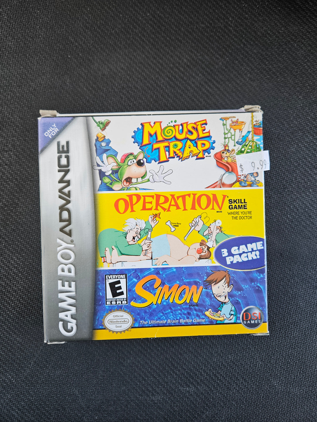 Mouse Trap/Operation/Simon - Game Boy Advance (GBA) GS3711