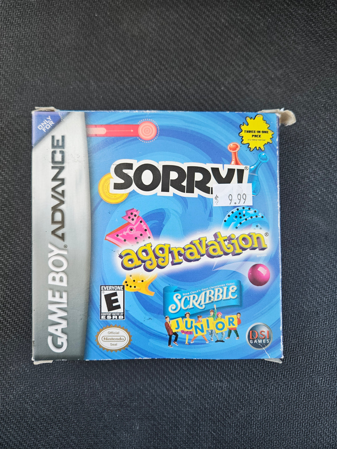 Aggravation / Sorry / Scrabble Junior - Game Boy Advance (GBA) GS3711
