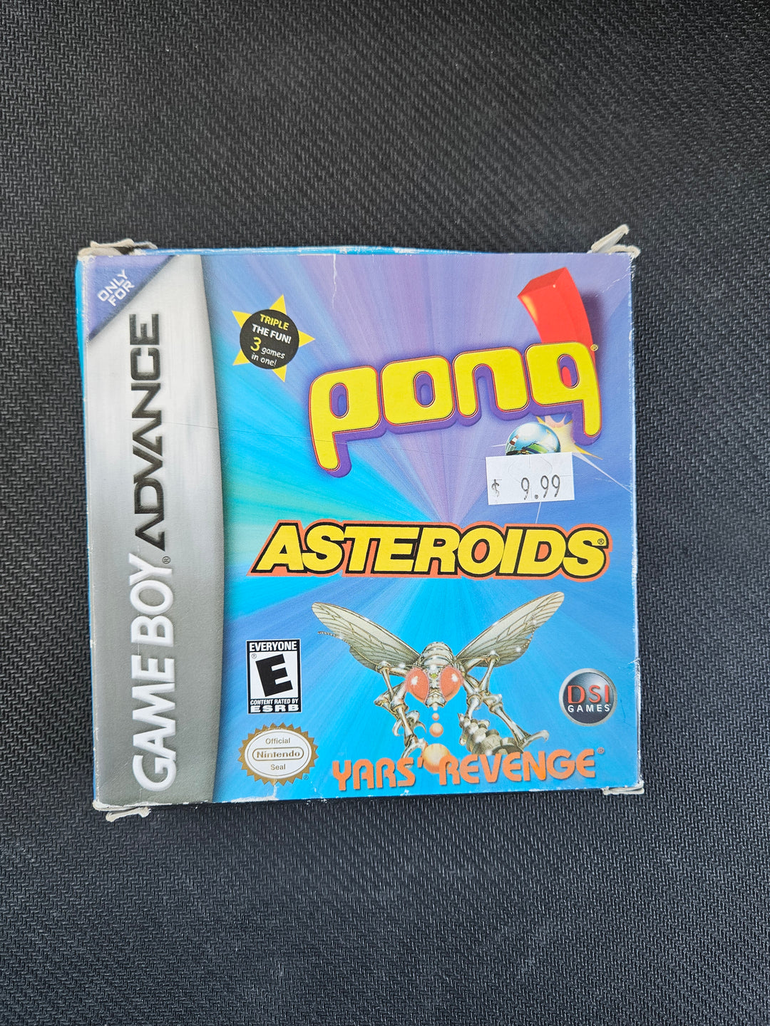 Pong Asteroids Yars Revenge - Game Boy Advance (GBA) GS3711