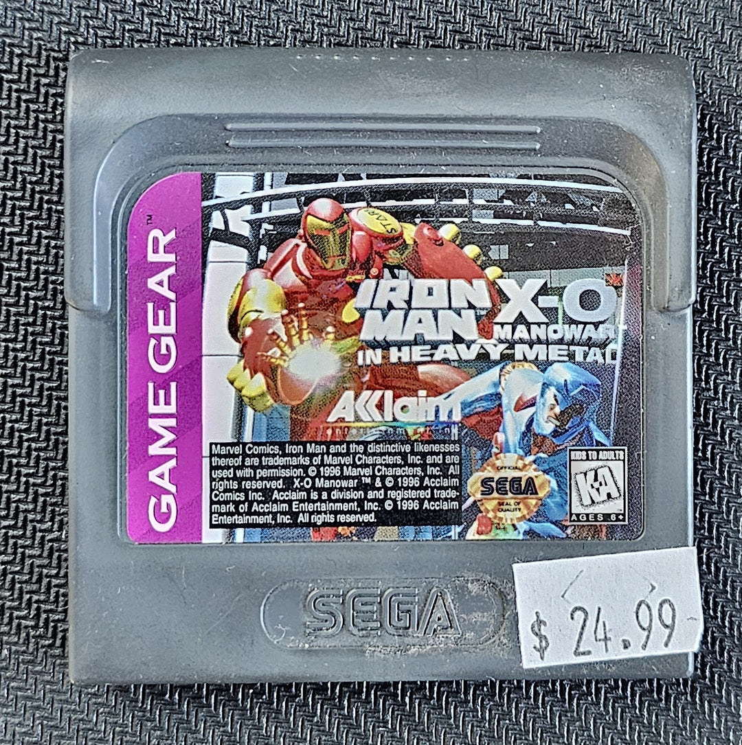 Iron Man / X-O Manowar in Heavy Metal - Sega Game Gear *SGG* SD4455