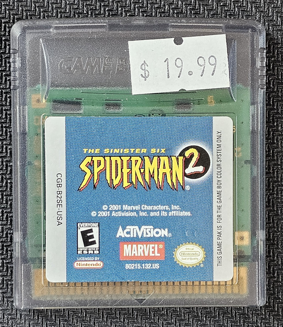 Spiderman 2 The Sinister Six - Gameboy Color *GBC *