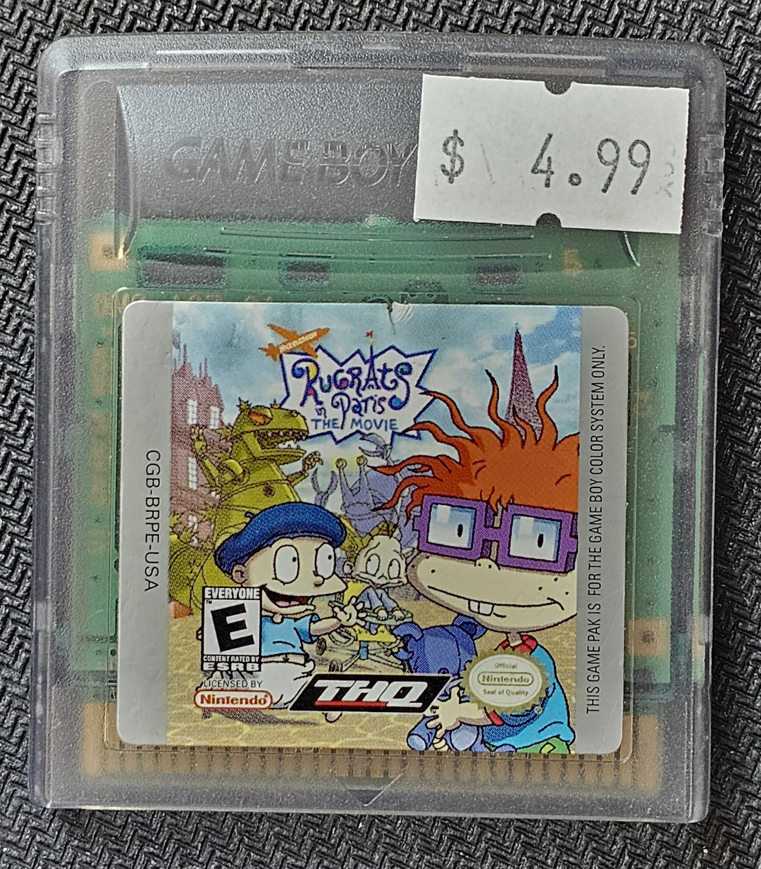 Rugrats in Paris - Gameboy Color *GBC* NI12325