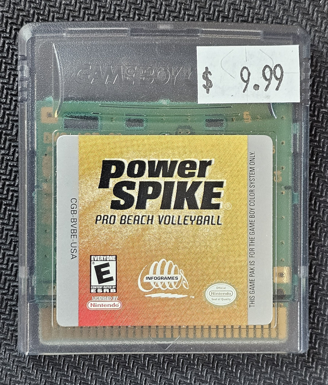 Power SPIKE Pro Beach Volleyball - Gameboy Color *GBC*