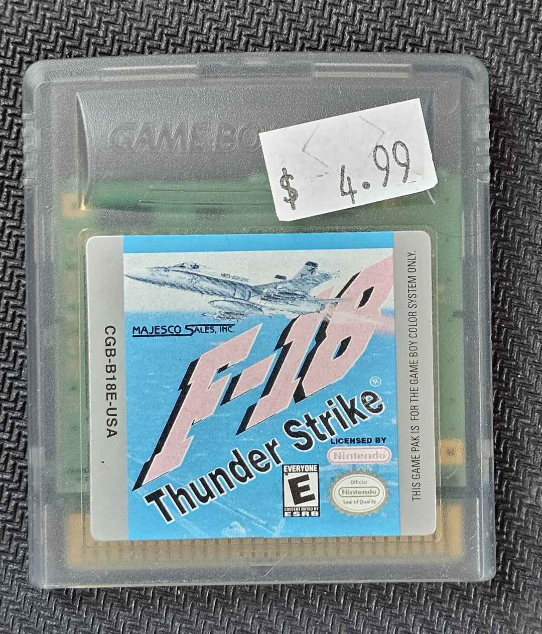 F-18 Thunder Strike - Game Boy Color G7925