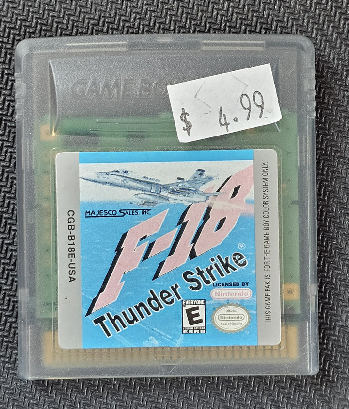 F-18 Thunder Strike - Game Boy Color G7925