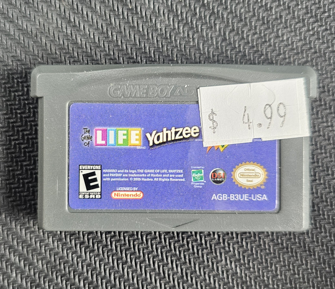 Life / Yahtzee / Payday - Game Boy Advance (GBA) G92825