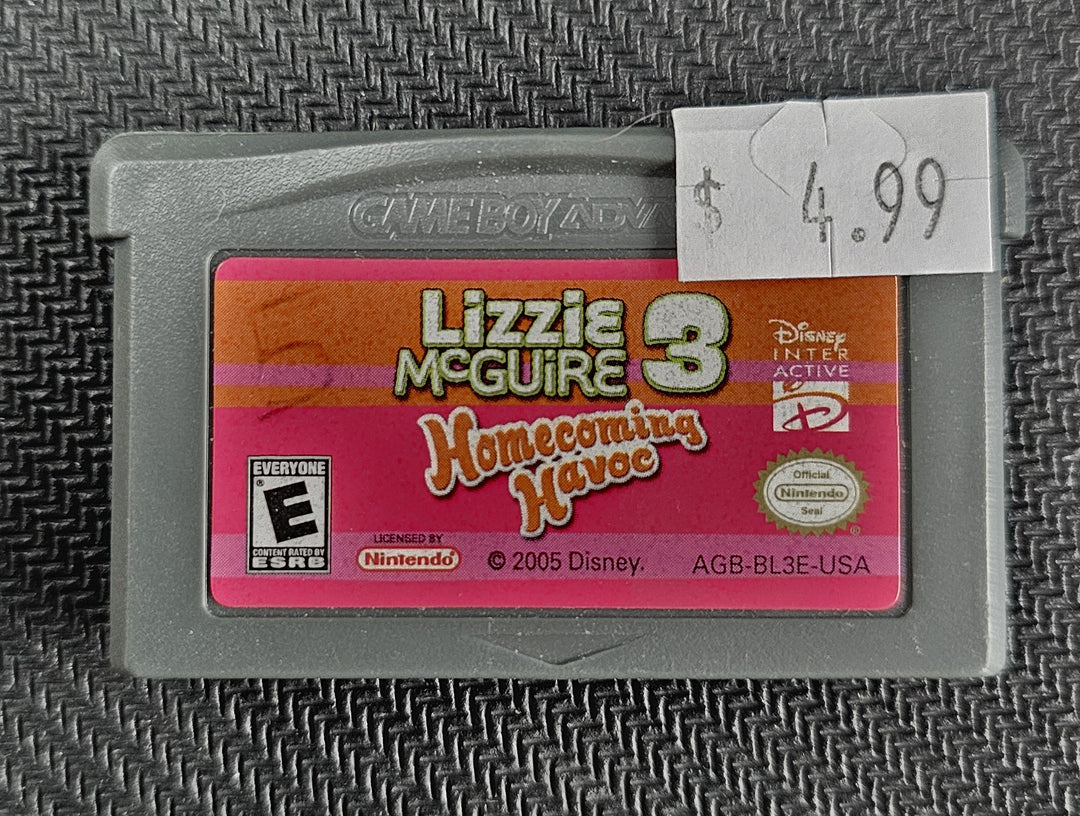 Lizzie McGuire 3: Homecoming Havoc - Game Boy Advance *GBA*