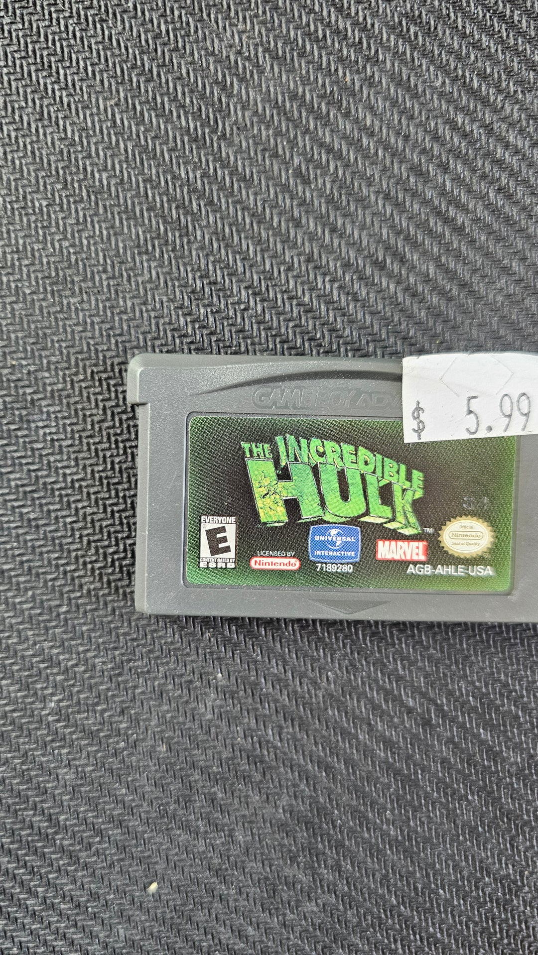 Incredible Hulk - Game Boy Advance *GBA*