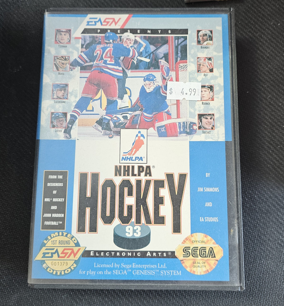 NHLPA Hockey 93 - Sega Genesis G71725