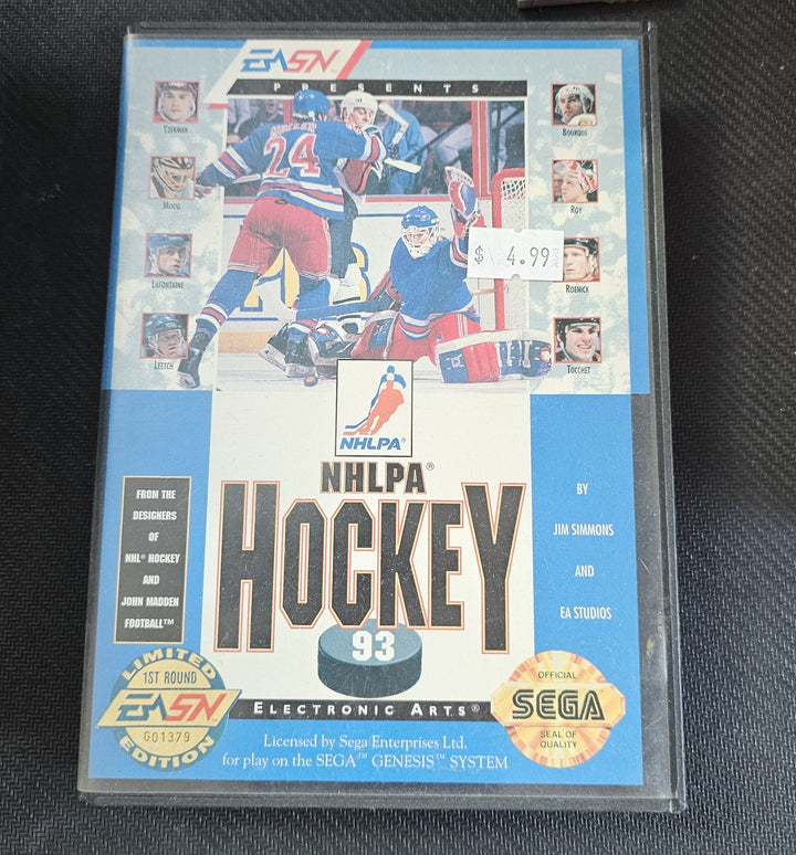 NHLPA Hockey 93 - Sega Genesis G71725