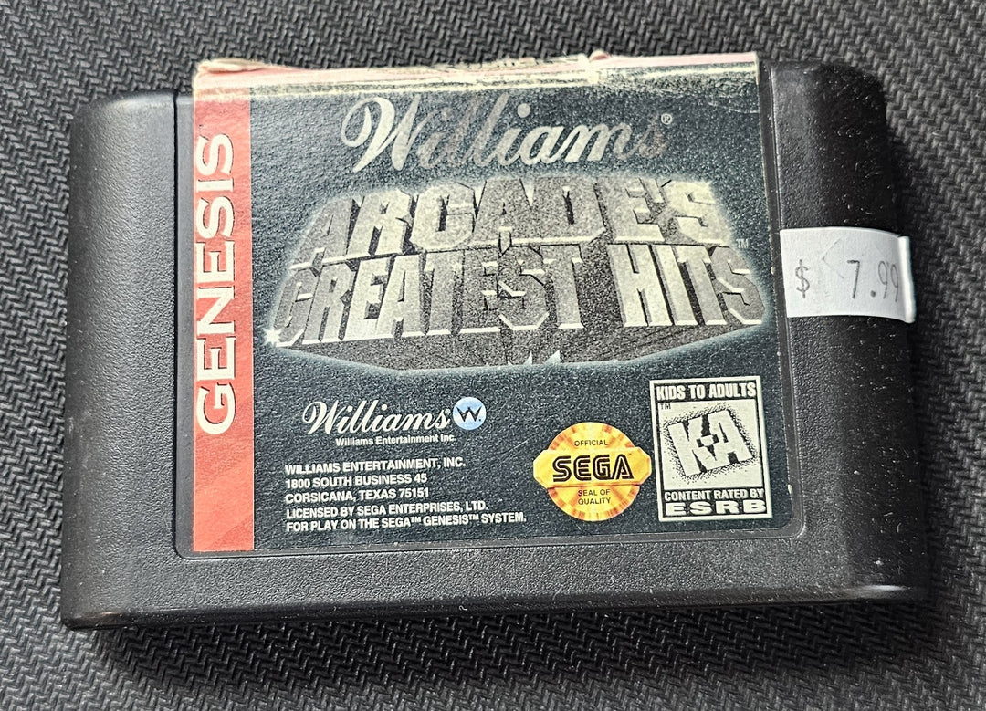 Williams Arcade Greatest Hits - Genesis G71725