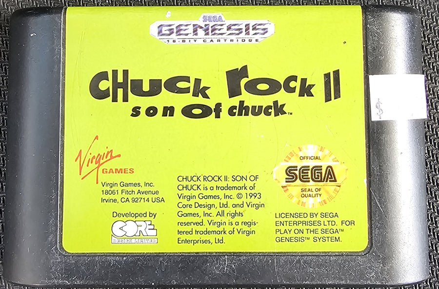 Chuck Rock - SEGA Genesis - Complet - NTSC-U/C US USA - Très Bon Etat Chuck Rock - SEGA Genesis - Complet - NTSC-U/C US USA - Très Bon Etat